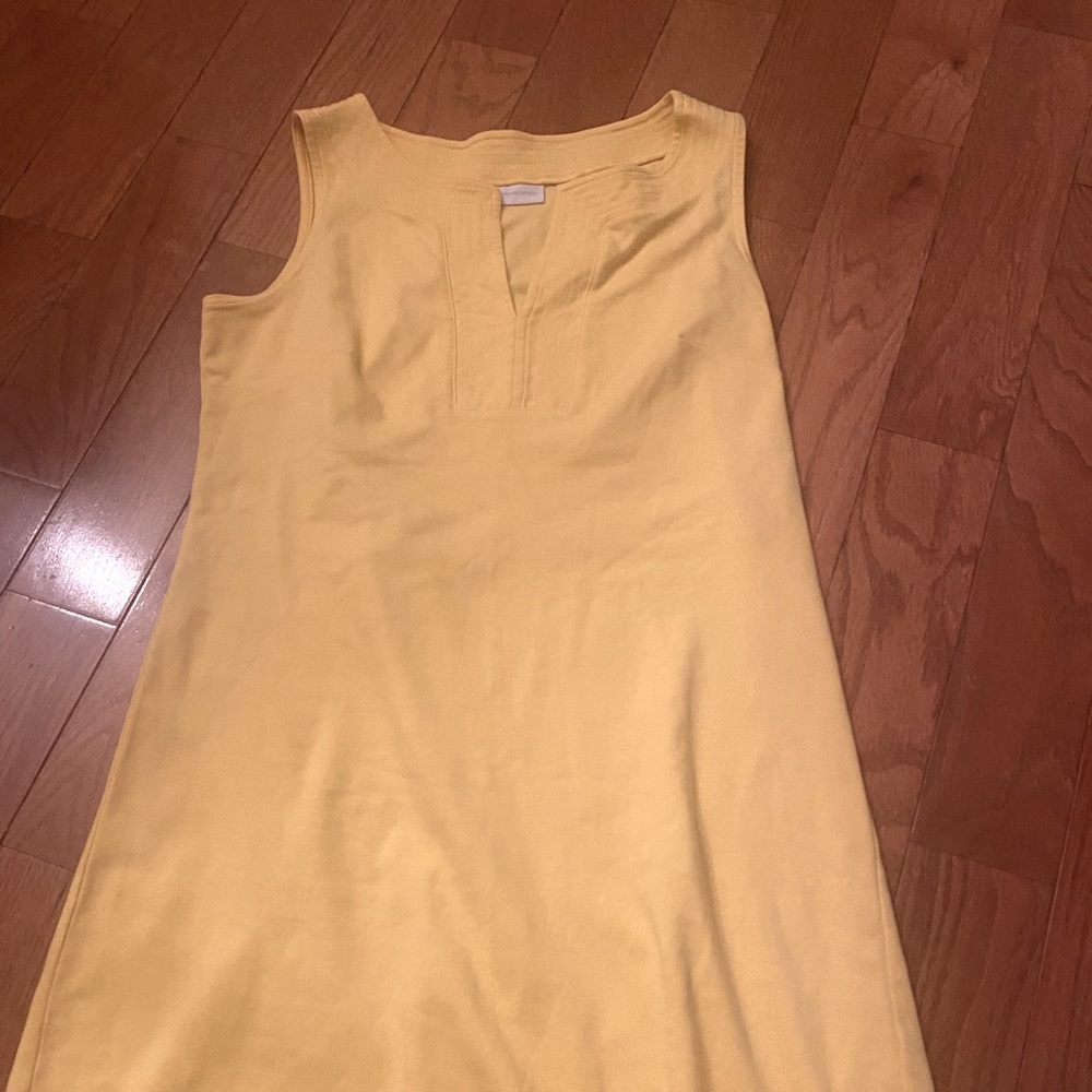 New York and Company yellow shirt dress
